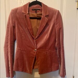 Pink Velvet Blazer with Classic Silhouette